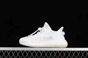 adidas yeezy 350 boost v2 sneakers all white jacques basf popcorn
